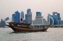 Doha sightseeing cruise onboard an Arabic dhow boat
