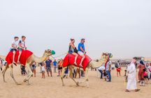 Morning Dubai Desert Safari with Camel Ride and Sand Boarding