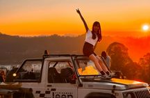 Mount Batur jeep sunrise tour with breakfast and Batur hot springs
