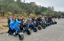 Guided tour of the Acropolis area of Athens by electric scooter