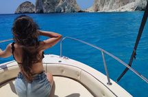 Turtle Island, Keri Caves and Mizithres Half-Day Private Cruise