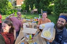 Swiss cheese fondue cooking class experience