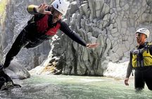 Body rafting along Alcantara River