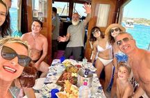 Wooden boat tour to La Maddalena Archipel from Palau