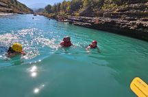 Rafting at Vjosa Wild River National Park in Permet