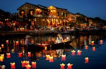 Hoi An Evening Tour on Coconut Basket Boat with Lantern Release