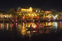Hoi An Evening Tour on Coconut Basket Boat with Lantern Release