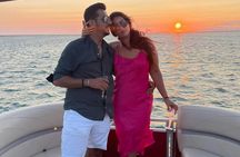 Marriage Proposal Sunset Tour in Catamaran on Ria Formosa