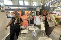 Historic market guided food tour with biscuit class