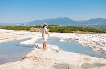 Day trip from Fethiye to Pamukkale natural site with hot springs