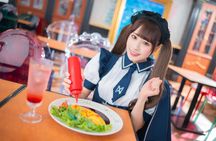 Nagoya Popular Maid Cafe Drawing Omelette Rice Plan