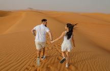 Dubai desert safari with dune bashing, sand boarding, BBQ dinner