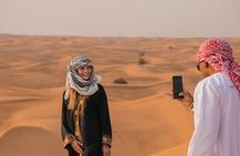 Dubai morning desert safari with dune bashing, sandboarding, camel ride