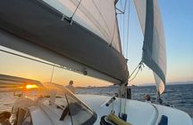 Private Sunset Catamaran Cruise from Rhodes with Dinner