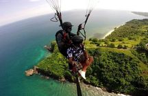 Tandem Paragliding with Pilot and Beach Tour in Lombok