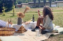 Organic Farm Picnic among Hills and Vineyards of Lake Garda