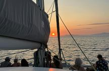 Private Sunset Catamaran Cruise from Rhodes with Dinner