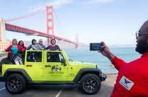Private city, Muir Giant Redwoods and Sausalito convertible jeep tour
