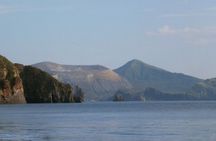 Islands of Lipari and Vulcano from Cefalù