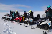 Langjökull glacier and ice tunnel snowmobile tour