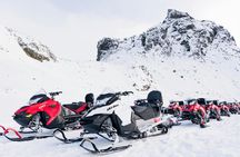 Langjökull glacier and ice tunnel snowmobile tour