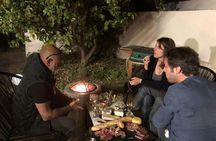 Garden-fresh dinner with a view of Nice