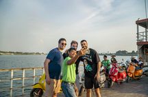 Sunset Vespa Tour from Phnom Penh to Silk Island