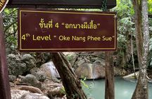 Erawan Waterfall, Floating and Railway Market private tour