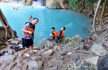 Private tour in a luxury van, Erawan Fall, Floating and Railway Markets