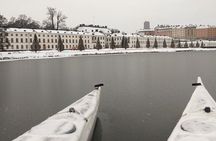 Stockholm city winter kayaking tour
