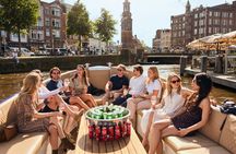 Amsterdam Canal Booze Cruise with Unlimited Drinks
