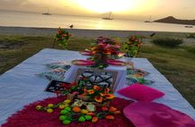 Luxury beachfront picnic with butler in St. Lucia