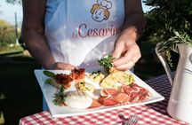 Market tour and dining experience at a Cesarina's home in Lucca