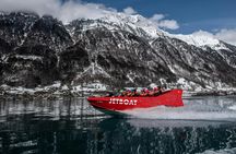 Winter Jetboat Ride on Lake Brienz
