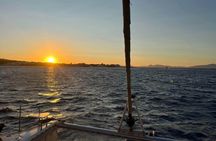 Rhodes semi-private sunset catamaran cruise ticket