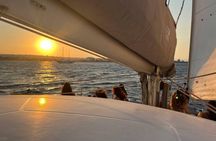 Rhodes semi-private sunset catamaran cruise ticket