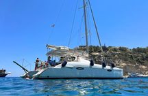 Rhodes semi private full-day Catamaran cruise – ticket only