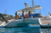 Rhodes semi private full-day Catamaran cruise – ticket only