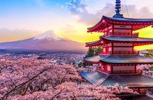 Mt. Fuji Twin Lakes Scenic, Kawaguchiko, Yamanaka, and Onsen 1-Day Tour