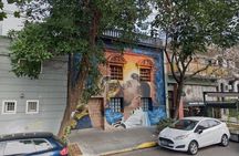 Messi and Maradona Argentine football legends graffiti tour