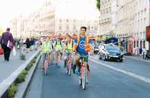 Guided bike tour of Paris by night with complimentary wine