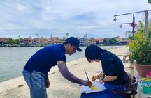 Guided Hoi An countryside and artists electric scooter tour