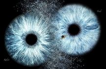 Personalized Eye Iris Photography Print with Delivery