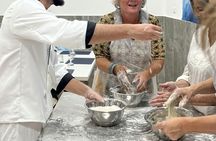 Naples pizza making lesson in traditional restaurant