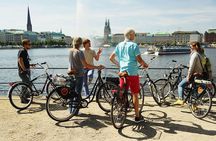 Hamburg sightseeing bike tour in English