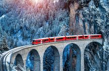 St. Moritz and Swiss Alps with Bernina Red Train from Milan