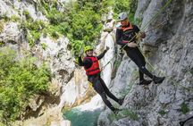 Extreme canyoning on the river Cetina