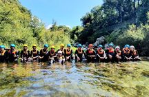 River trekking and body rafting guided tour at Alcantara Gorges
