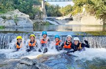 River trekking and body rafting guided tour at Alcantara Gorges