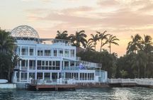 Miami skyline luxury cruise of millionaire's homes